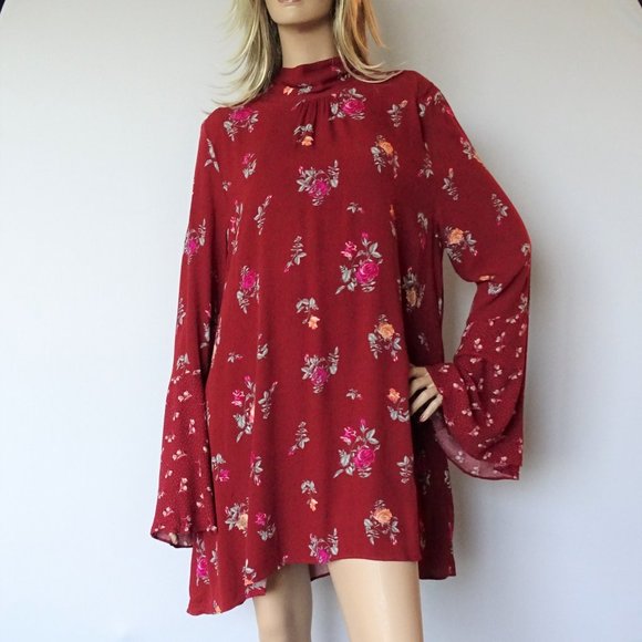 Free People Dresses & Skirts - Free People Tate Mock Neck Tunic Mini Dress NWT